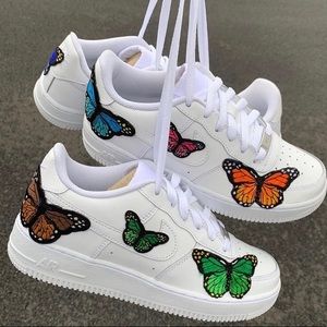 CUSTOM NIKE AIR FORCE 1 LOW BUTTERFLIES ALL SIZES NEW